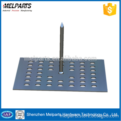 self-stick insulation pin spindle hanger perforated base